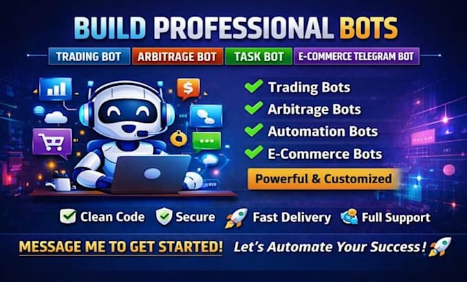 develop fast profitable bitcoin bot via smartphone or laptop