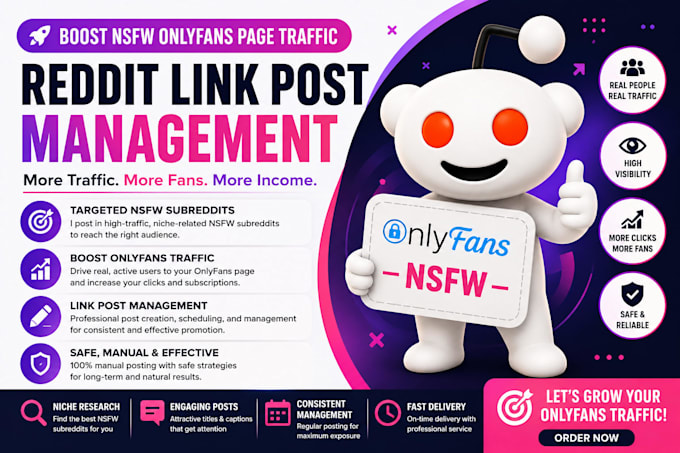 boost nsfw onlyfans page traffic reddit link post management