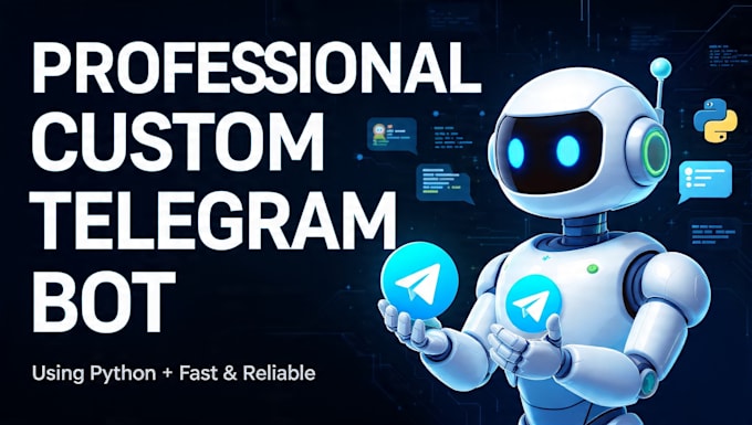 create professional custom telegram bot using python