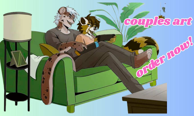 create furry couples art  for you