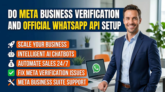 do meta business verification and official whatsapp API setup