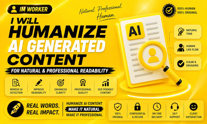 humanize ai generated content for natural and professional readability