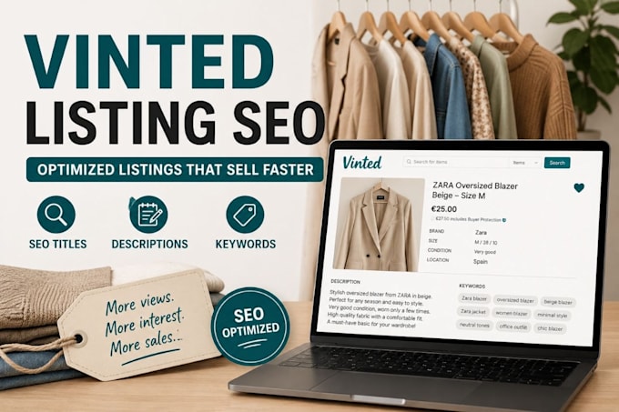 create SEO optimized vinted listings that sell faster