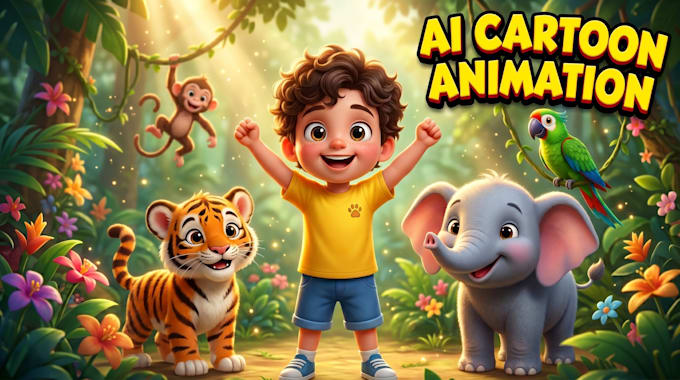 create ai 3d cartoon videos for youtube