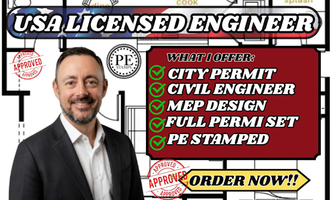 draw pe stamp architectural structural engineering mep,permit