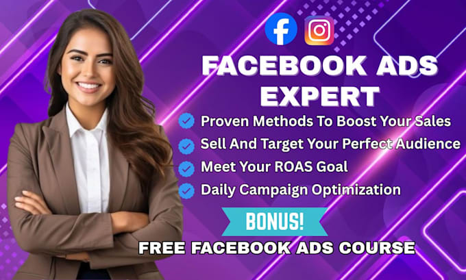 manage facebook ads, fb marketing ad campaigns and pixel setup