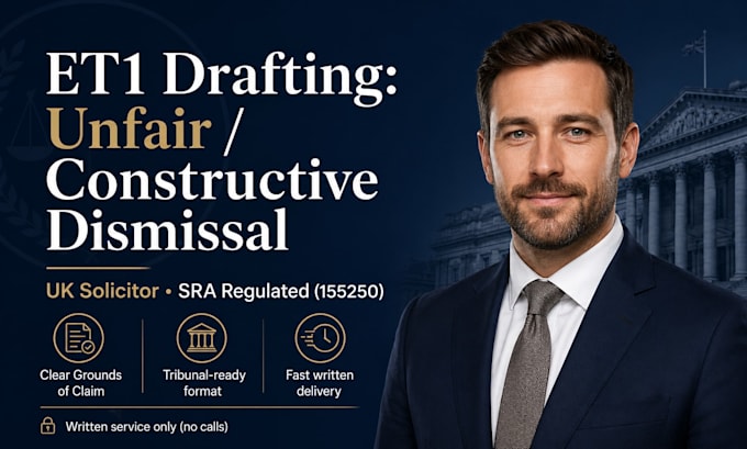 draft a winning UK et1 claim for unfair and constructive dismissal