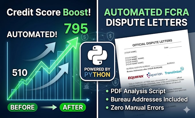 create an automated python credit repair dispute letter generator