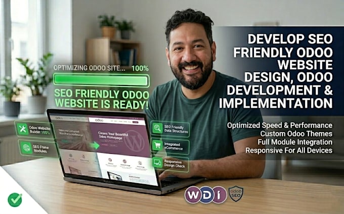 develop SEO friendly odoo website design, odoo development implementation
