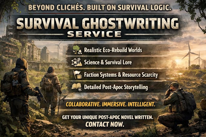 ghostwrite full length post apocalyptic survival ebook with ecosystem world