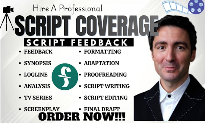 provide script coverage, feedback, notes, and screenplay analysis