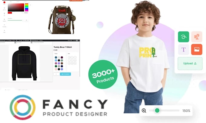 setup or create custom products with fancy product designer plugin