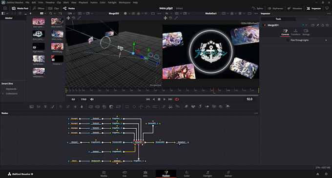 create a polished lyrical video in davinci resolve