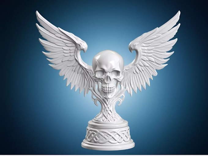 3d model custom awards, medal, trophy keychains, trophy statues for 3d printing