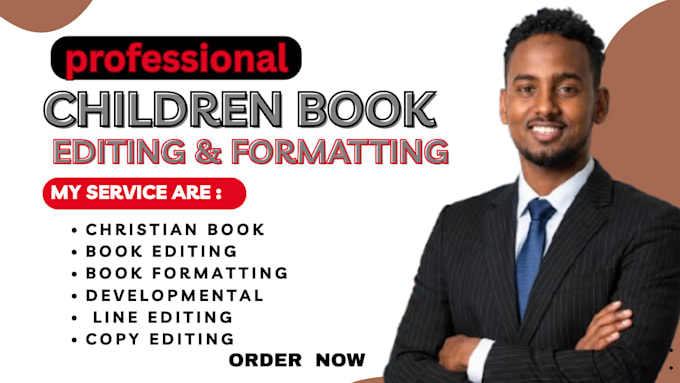 proofread and edit your children book, memoir, novel developmental