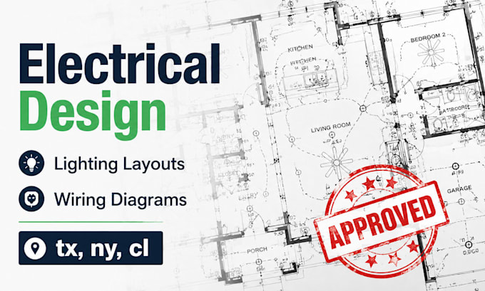 do electrical drawing, single line diagram, electrical engineering in tx, cl, ny