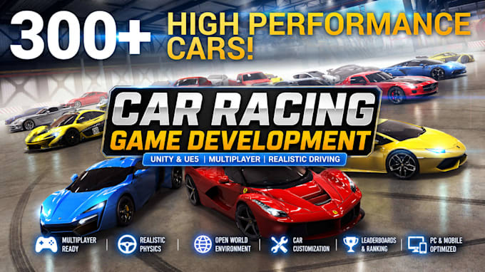 make car racing game unity, realistic driving simulator ue5, multiplayer game