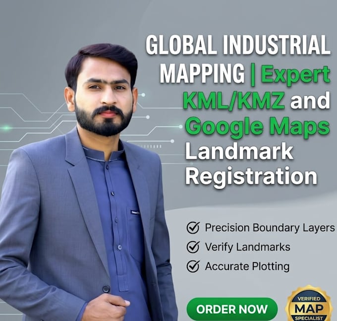 create google maps, earth location idustrial landmarks