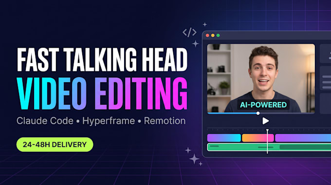 claude code talking head video editing automation with hyperframe and remotion