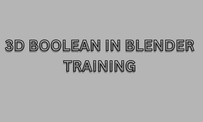 teach you boolean in blender