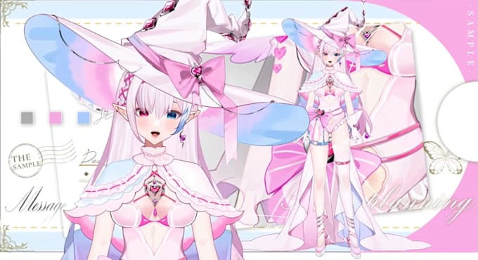 design and rig high quality live 2d vtuber model, 2d vtuber model, vtuber model