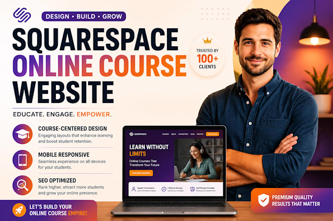 build squarespace online course website membership subscription coaching website