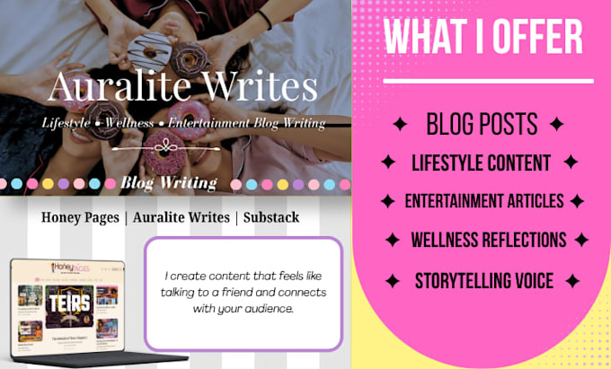 write cozy lifestyle, entertainment, and wellness blog posts