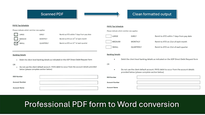 convert PDF to word with professional formatting