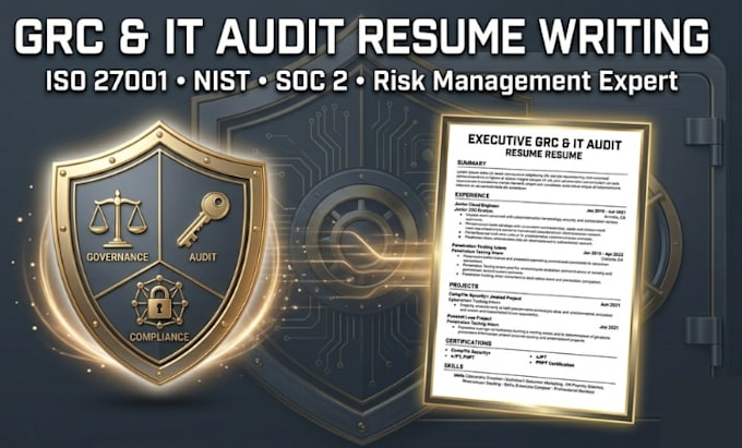 write professional grc cybersecurity resume and IT audit CV