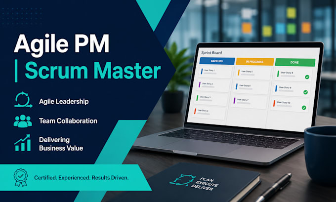 be your agile project manager and certified scrum master