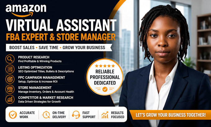 be your amazon fba virtual assistant amazon store manager and PPC expert