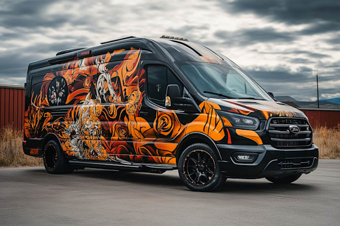vehicle wrap, car wrap design