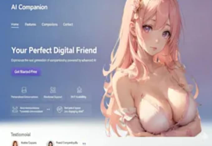 develop nsfw ai character websites, ai chatbot websites, ai website, ai web app