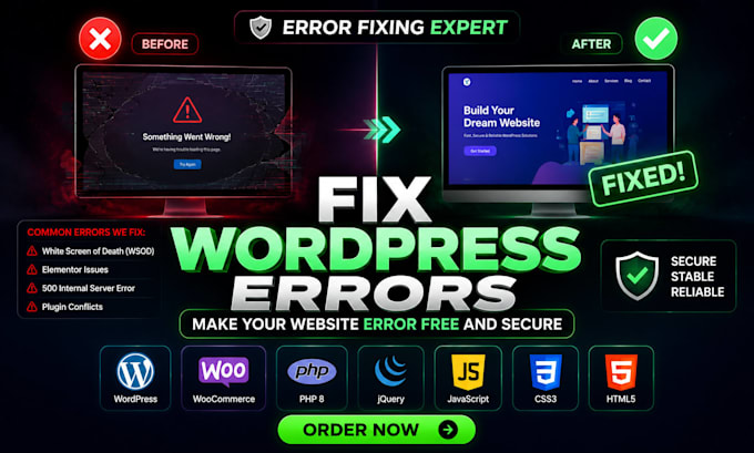 resolve critical wordpress errors white screen and database bugs