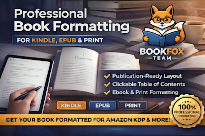 do book formatting,  journal formatting, paperback formatting