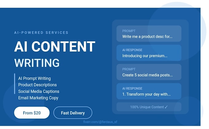 do ai prompt writing and content creation for your business