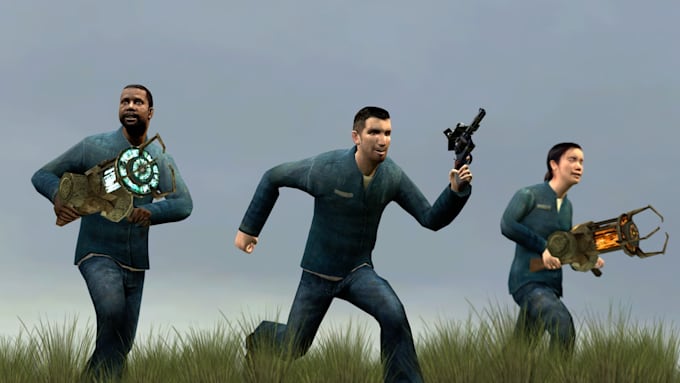 create gmod map, port playermodel with weapon and outfit for garrys mod