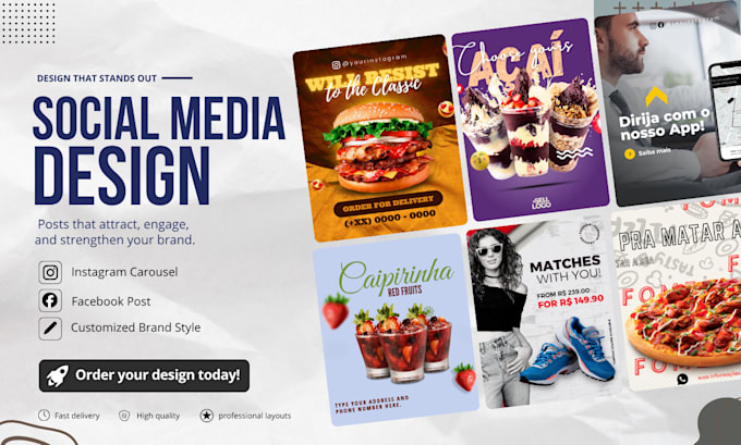 Design eye catching social media posts by Raioliveire | Fiverr