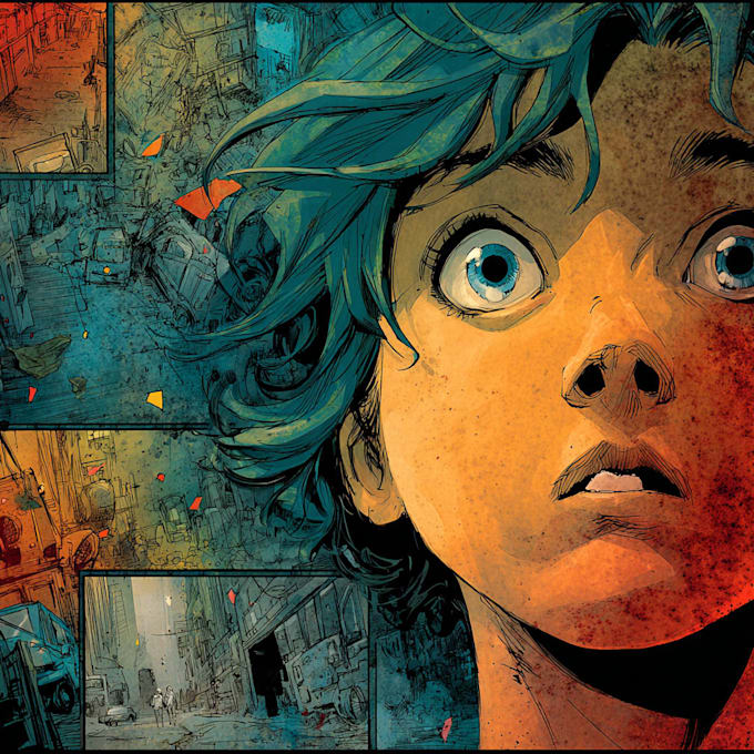 comic book illustration, comic graphic novel
