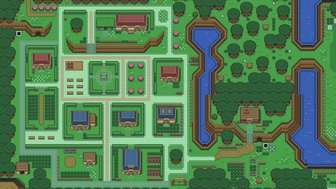 create pixel art tileset top down tileset tilemap rpg maker pixel environment