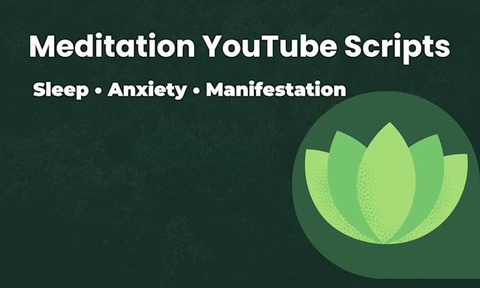 write calming sleep meditation youtube scripts with titles and descriptions
