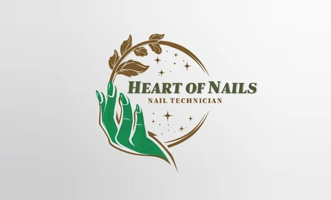 design custom nail technician brand logo