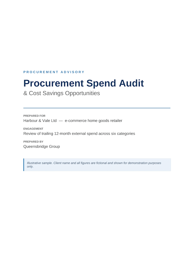 audit your procurement spend and find cost saving opportunities