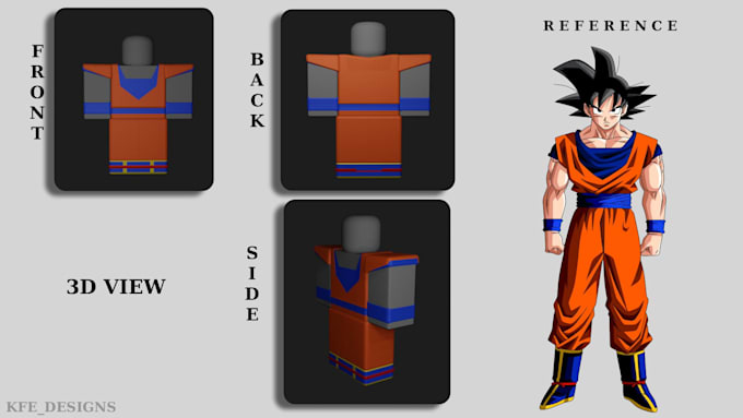 create 3d anime outfits for you