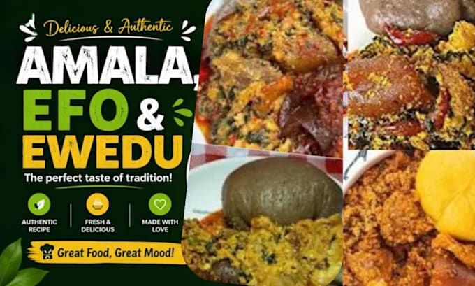 do amala, efo and ewedu