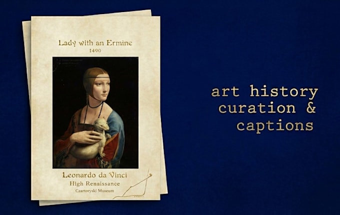 write expert art history captions for web and digital curation