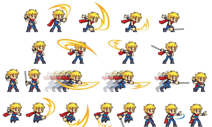do pixel art animation pixel art sprite sheet pixel animation character design