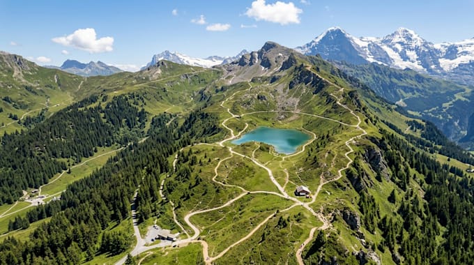 provide hiking map, skill trail map, park map, route map, outdoor adventure loca