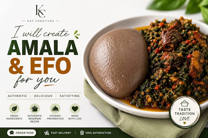 create amala and efo for you