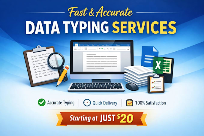 do accurate data entry in excel or google sheets